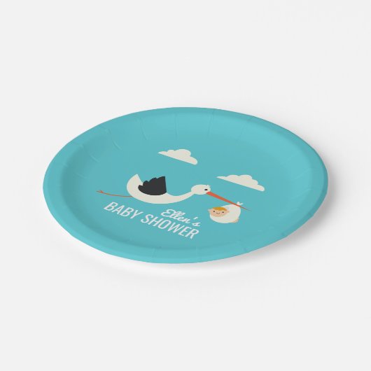 Stork Arrival Papieren Bordje (Gekanteld)