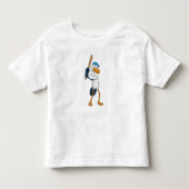 Stork at Baseball Kinder Shirts (Voorkant)