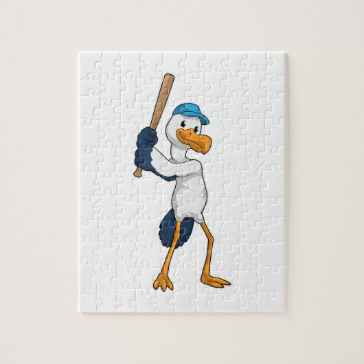 Stork at Baseball Legpuzzel (Verticaal)