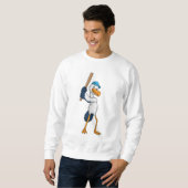 Stork at Baseball Trui (Voorkant volledig)