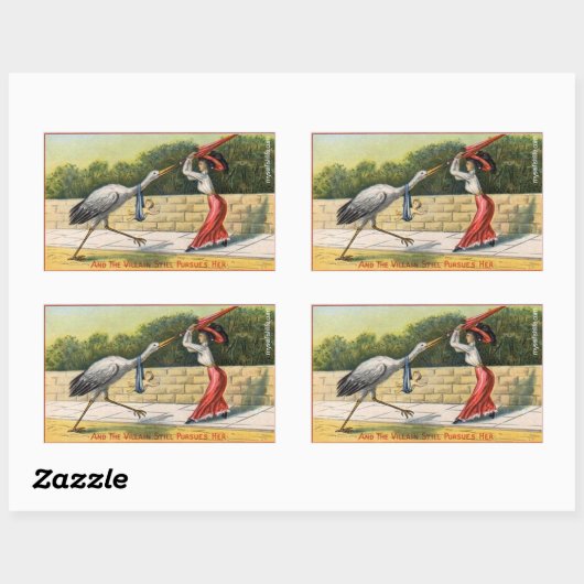 Stork Attack Stickers (zonder kinderen) (Vel)