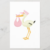 STORK BABY ABC BABY SHOWER GAME KAART (Achterkant)