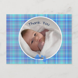 Stork baby boy foto aankondiging