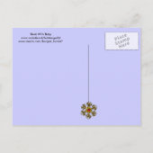 STORK BABY BOY SHOWER 2 UITNODIGING BRIEFKAART (Achterkant)