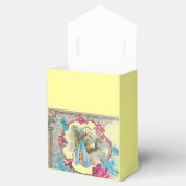 STORK BABY BOY SHOWER BLUE GEM MONOGRAM Yellow Bedankdoosjes (Geopend)