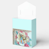 STORK BABY BOY SHOWER BLUE GEM STONE MONOGRAM BEDANKDOOSJES (Geopend)