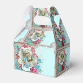 STORK BABY BOY SHOWER BLUE MONOGRAM BEDANKDOOSJES (Achterkant)