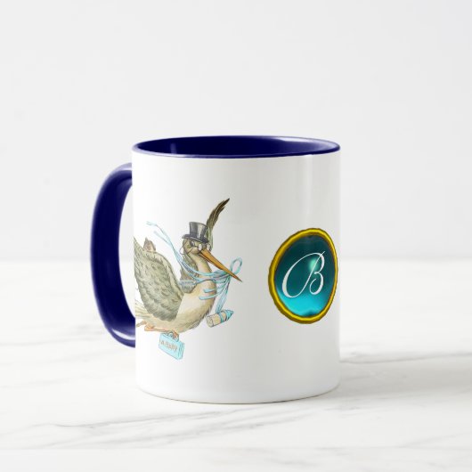 STORK BABY BOY SHOWER MOK (Voorkant links)