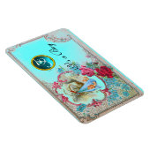 STORK BABY BOY SHOWER MONOGRAM MAGNEET (Rechterzijde)