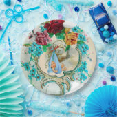 STORK BABY BOY SHOWER PAPIEREN BORDJE (Feest)