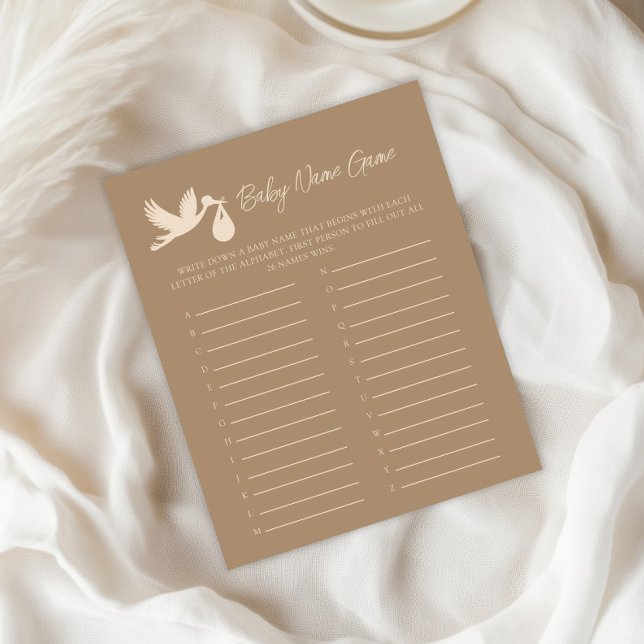 Stork Baby Delivery Gender Reveal Baby Name Game (Creator heeft geüpload)