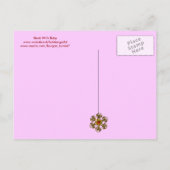 STORK BABY GIRL SHOWER 2 UITNODIGING BRIEFKAART (Achterkant)