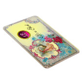 STORK BABY GIRL SHOWER MONOGRAM MAGNEET (Rechterzijde)