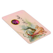 STORK BABY GIRL SHOWER MONOGRAM MAGNEET (Rechterzijde)