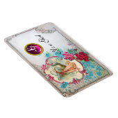 STORK BABY GIRL SHOWER MONOGRAM MAGNEET (Rechterzijde)