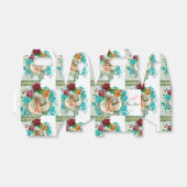 STORK BABY GIRL SHOWER MONOGRAM White Bedankdoosjes (Uitgevouwen)