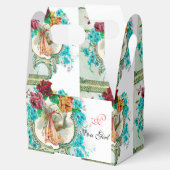 STORK BABY GIRL SHOWER MONOGRAM White Bedankdoosjes (Geopend)