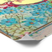 STORK BABY GIRL SHOWER Yellow Poster (Hoek)