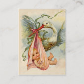 STORK BABY SHOWER 2 VISITEKAARTJE (Achterkant)