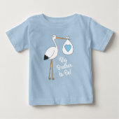 Stork Baby shower Blue Boy (Voorkant)