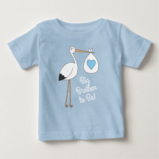 Stork Baby shower Blue Boy (Voorkant)