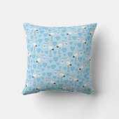 Stork Baby shower Blue Boy Kussen (Achterkant)