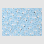 Stork Baby shower Blue Boy Tissuepapier (Voorkant)