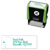 Stork Baby shower Green Spring Zelfinktende Stempel (In situ)