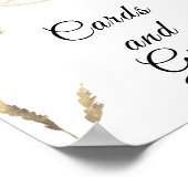 Stork baby shower - Kaarten & geschenken Poster (Hoek)