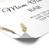 Stork baby shower - Momosa bar Poster (Hoek)