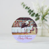 STORK BABY SHOWER New Babies Blue Kaart (Staand voorkant)