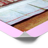 STORK BABY SHOWER nieuwe baby's Poster (Hoek)