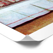 STORK BABY SHOWER nieuwe baby's Poster (Hoek)