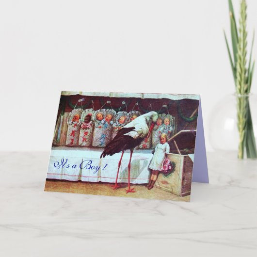 STORK BABY SHOWER nieuwe bays blauw (Voorkant)