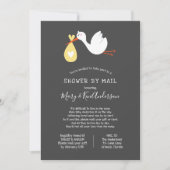Stork Baby shower per post Kaart (Voorkant)