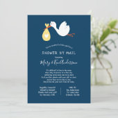 Stork Baby shower per post Kaart (Staand voorkant)