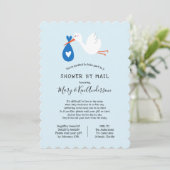 Stork Baby shower per post Kaart (Staand voorkant)