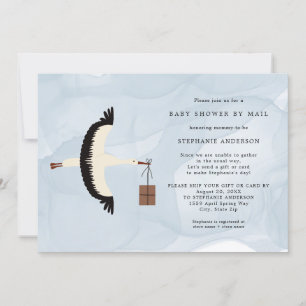 Stork + Baby shower van de pakketjongen per post-u Kaart