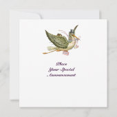 STORK BABY SHOWER, wit Kaart (Achterkant)