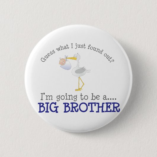 Stork Big Brother Ronde Button 5,7 Cm (Voorkant)
