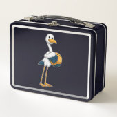 Stork bij Bowling met Bowling ball (Voorkant)