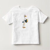 Stork bij Bowling met Bowling ball Kinder Shirts (Voorkant)