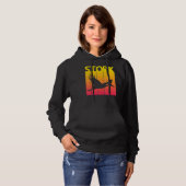 Stork Bird Retro Hoodie (Voorkant volledig)