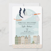 Stork Boho Baby shower Speciale Levering Sprinkle Kaart