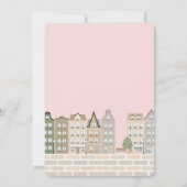 Stork Boho Baby shower Speciale Levering Sprinkle Kaart (Achterkant)