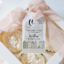 Stork Boho Baby shower Sprinkle Dank u gunst