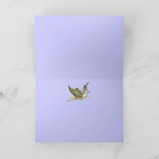 STORK BOY BABY SHOWER AANKONDIGING (Binnen)