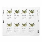 STORK BOY BABY SHOWER, blauw wit Etiket (Full Sheet)