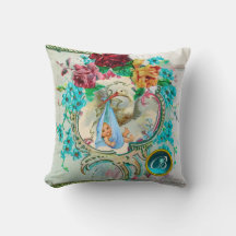 STORK BOY BABY SHOWER Bloemen Monogram Keepsake