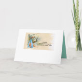 STORK BOY BABY SHOWER BLUE GEM MONOGRAM (Achterkant)